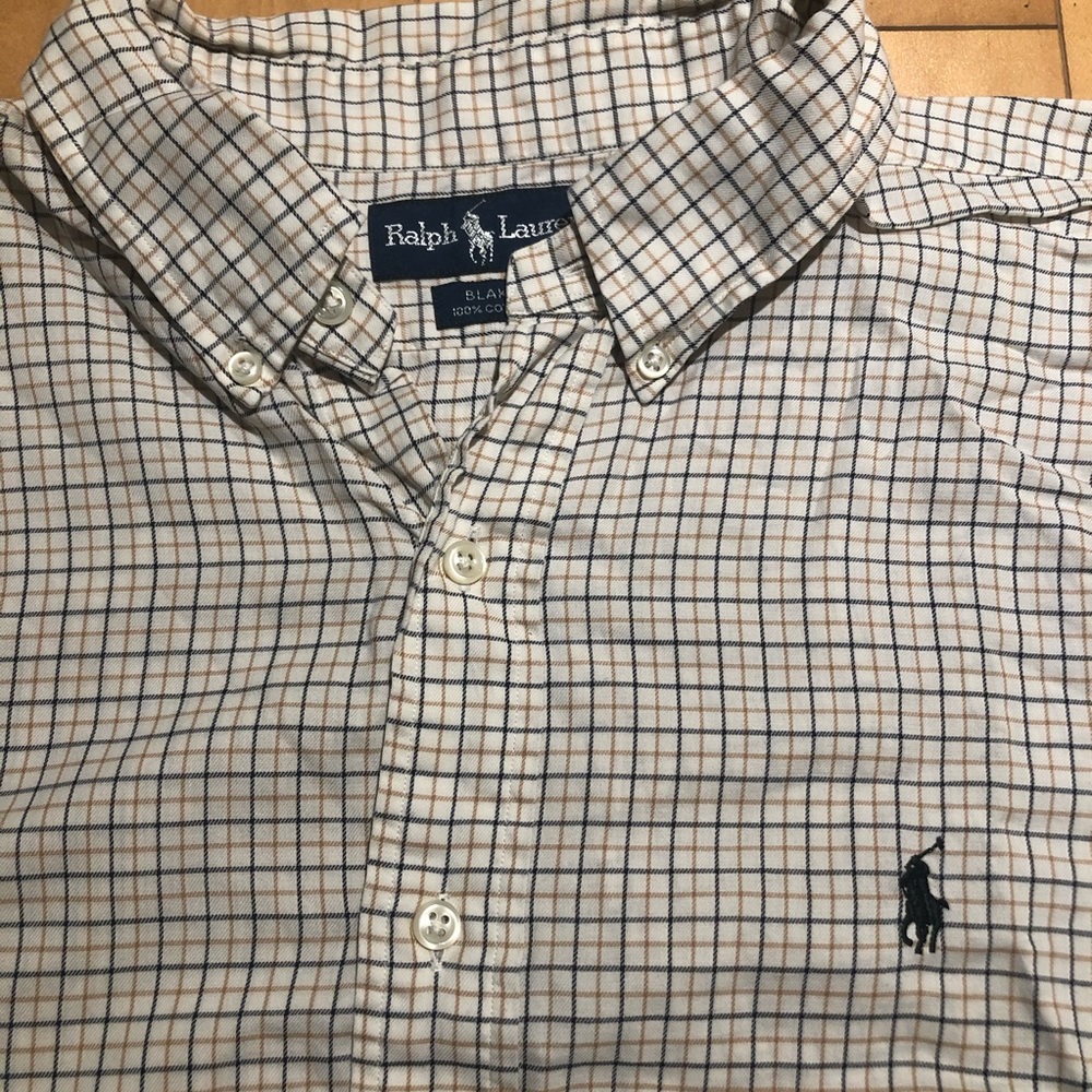 Ralph Lauren Black Plaid Shirt
